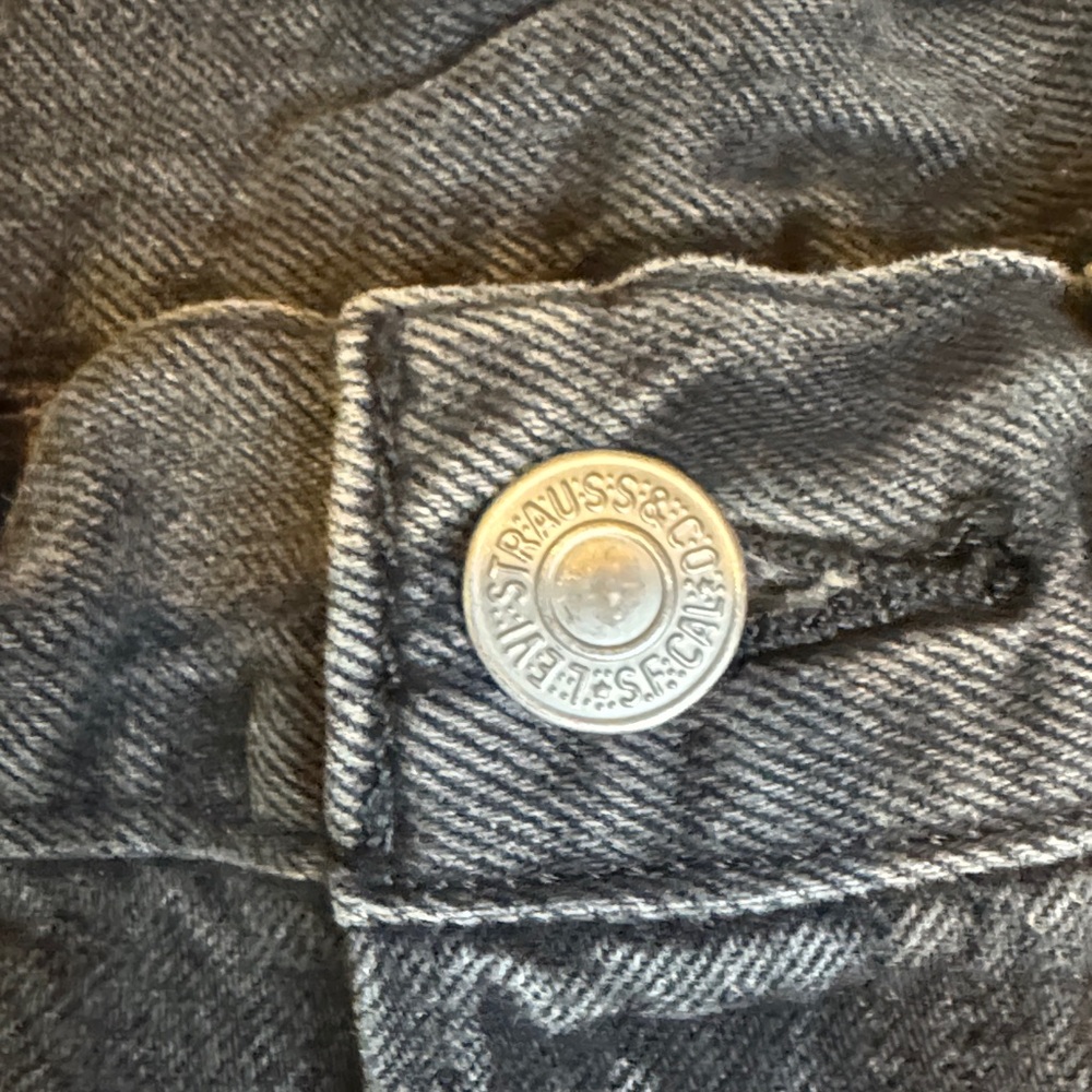 Levi's 501 Black Denim Women's Shorts - Picture 2 of 10